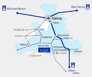 Anreisehilfe ins Gasteinertal