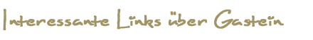 Gasteinlinks